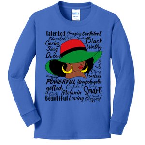 Black History African American Ladies Junenth 1865 Gift Kids Long Sleeve Shirt