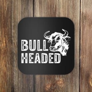 Bull Headed Animal Design For Strong Willed Individuals Coaster