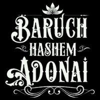 Baruch Hashem Adonai  Hebrew Christian Blessing Gift  Stripe Pom Pom Beanie