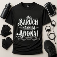 Baruch Hashem Adonai  Hebrew Christian Blessing Gift  Cooling Performance Crew T-Shirt