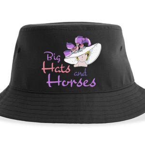 Big Hats And Horses Derby Day Kentucky Sustainable Bucket Hat