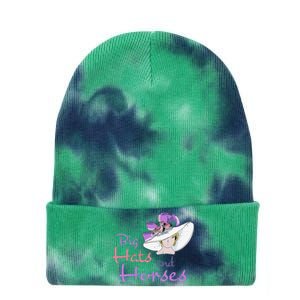 Big Hats And Horses Derby Day Kentucky Tie Dye 12in Knit Beanie