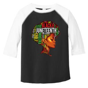 Black History Afro Queen Melanin Word Art Wo Juneteenth Toddler Fine Jersey T-Shirt