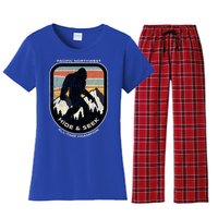 Bigfoot Hide And Seek Alltime Champ Of Pacific Northwest Funny Gift Women's Flannel Pajama Set