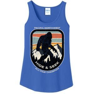 Bigfoot Hide And Seek Alltime Champ Of Pacific Northwest Funny Gift Ladies Essential Tank