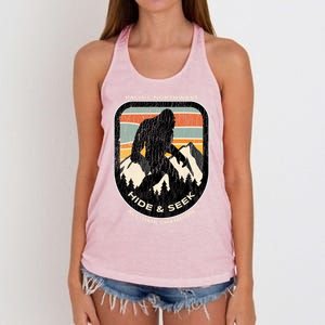 Bigfoot Hide And Seek Alltime Champ Of Pacific Northwest Funny Gift Women's Knotted Racerback Tank