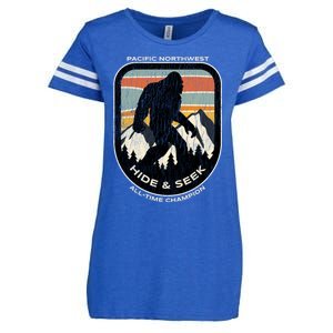 Bigfoot Hide And Seek Alltime Champ Of Pacific Northwest Funny Gift Enza Ladies Jersey Football T-Shirt