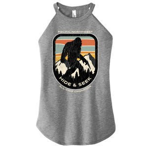 Bigfoot Hide And Seek Alltime Champ Of Pacific Northwest Funny Gift Women's Perfect Tri Rocker Tank