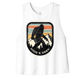 Bigfoot Hide And Seek Alltime Champ Of Pacific Northwest Funny Gift Women's Racerback Cropped Tank