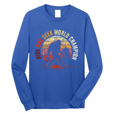 Bigfoot Hide And Seek World Champion Sasquatch Halloween Long Sleeve Shirt