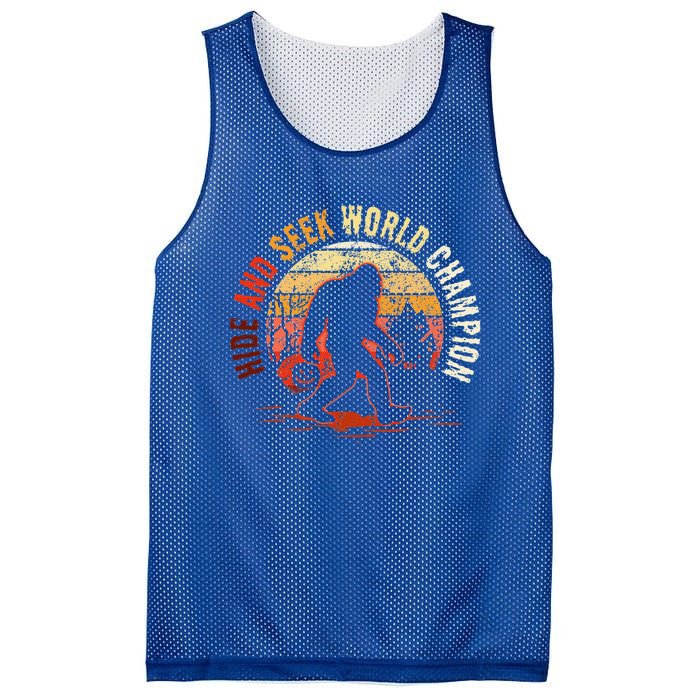 Bigfoot Hide And Seek World Champion Sasquatch Halloween Mesh Reversible Basketball Jersey Tank