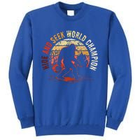 Bigfoot Hide And Seek World Champion Sasquatch Halloween Tall Sweatshirt