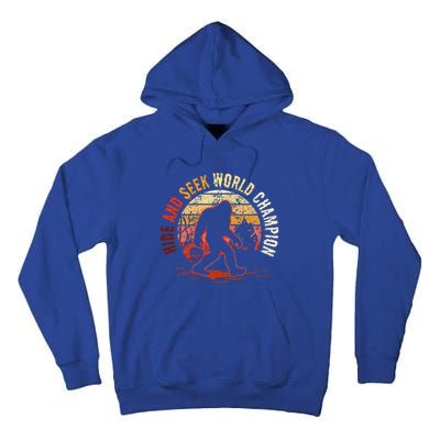 Bigfoot Hide And Seek World Champion Sasquatch Halloween Tall Hoodie