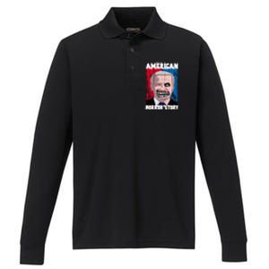 Biden Horror American Zombie Story Halloween Performance Long Sleeve Polo