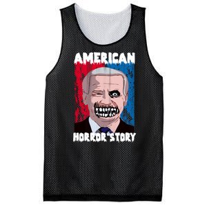 Biden Horror American Zombie Story Halloween Mesh Reversible Basketball Jersey Tank