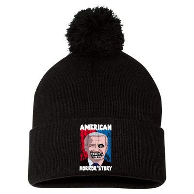 Biden Horror American Zombie Story Halloween Pom Pom 12in Knit Beanie