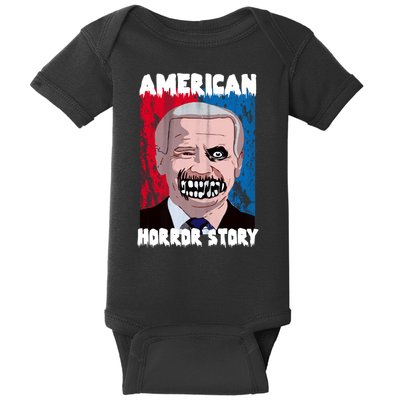 Biden Horror American Zombie Story Halloween Baby Bodysuit