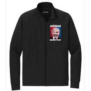 Biden Horror American Zombie Story Halloween Stretch Full-Zip Cadet Jacket