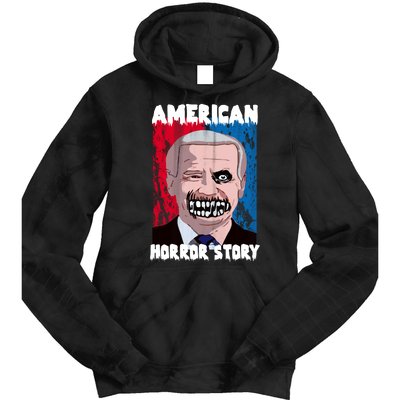 Biden Horror American Zombie Story Halloween Tie Dye Hoodie