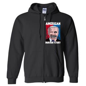 Biden Horror American Zombie Story Halloween Full Zip Hoodie