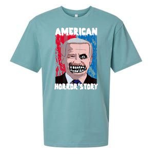 Biden Horror American Zombie Story Halloween Sueded Cloud Jersey T-Shirt