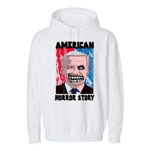 Biden Horror American Zombie Story Halloween Garment-Dyed Fleece Hoodie