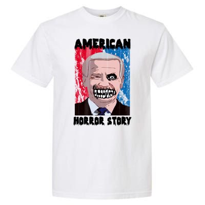 Biden Horror American Zombie Story Halloween Garment-Dyed Heavyweight T-Shirt