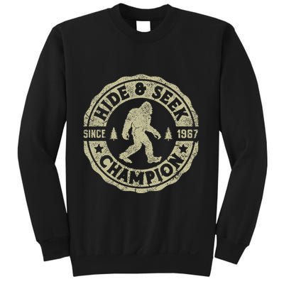 Bigfoot Hide And Seek Champion Funny Sasquatch Sweatshirt