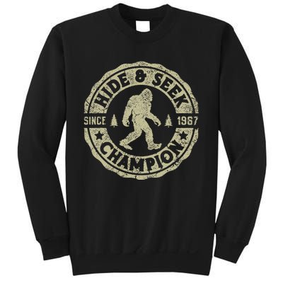 Bigfoot Hide And Seek Champion Funny Sasquatch Sweatshirt