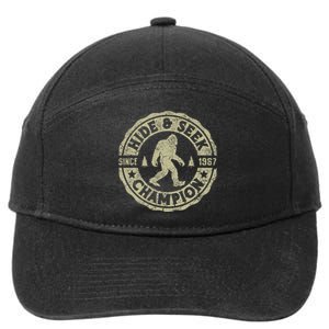 Bigfoot Hide And Seek Champion Funny Sasquatch 7-Panel Snapback Hat