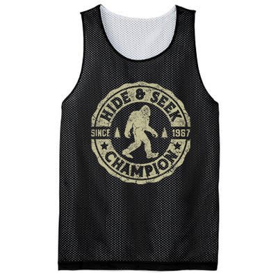 Bigfoot Hide And Seek Champion Funny Sasquatch Mesh Reversible Basketball Jersey Tank