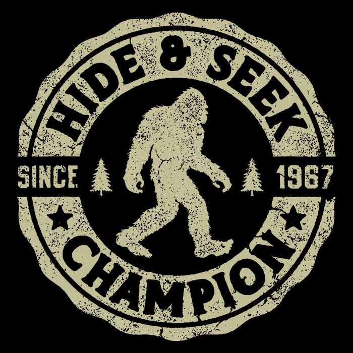 Bigfoot Hide And Seek Champion Funny Sasquatch Poster