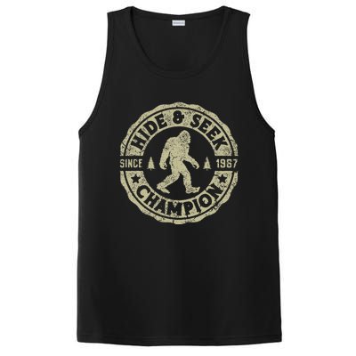 Bigfoot Hide And Seek Champion Funny Sasquatch PosiCharge Competitor Tank