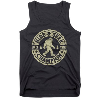 Bigfoot Hide And Seek Champion Funny Sasquatch Tank Top