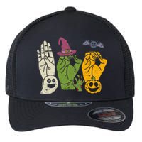 Boo Hands American Sign Language Pride Asl Halloween Witch Flexfit Unipanel Trucker Cap