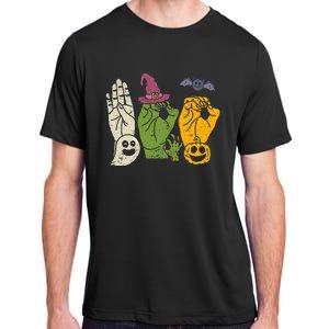 Boo Hands American Sign Language Pride Asl Halloween Witch Adult ChromaSoft Performance T-Shirt