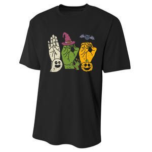 Boo Hands American Sign Language Pride Asl Halloween Witch Performance Sprint T-Shirt