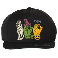 Boo Hands American Sign Language Pride Asl Halloween Witch Wool Snapback Cap