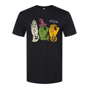 Boo Hands American Sign Language Pride Asl Halloween Witch Softstyle CVC T-Shirt