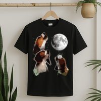 Beagle Howling At The Moon Funny Beagle Owner Beagle T-Shirt