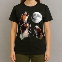 Beagle Howling At The Moon Funny Beagle Owner Beagle T-Shirt