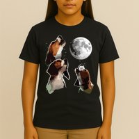 Beagle Howling At The Moon Funny Beagle Owner Beagle T-Shirt