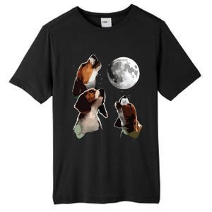 Beagle Howling At The Moon Funny Beagle Owner Beagle Tall Fusion ChromaSoft Performance T-Shirt