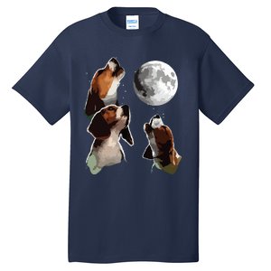 Beagle Howling At The Moon Funny Beagle Owner Beagle Tall T-Shirt