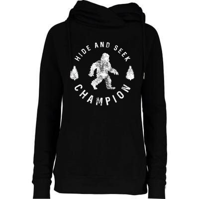 Bigfoot Hide And Seek Champion Womens Funnel Neck Pullover Hood