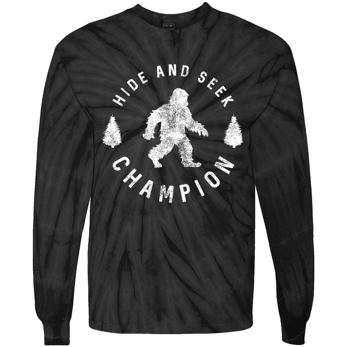 Bigfoot Hide And Seek Champion Tie-Dye Long Sleeve Shirt