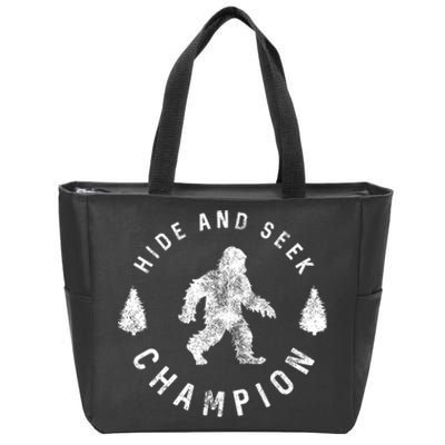 Bigfoot Hide And Seek Champion Zip Tote Bag