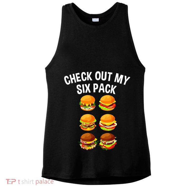 Best Hamburger Art Women Fast Food Cheeseburger Lovers Ladies PosiCharge Tri-Blend Wicking Tank