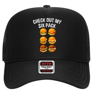 Best Hamburger Art Women Fast Food Cheeseburger Lovers High Crown Mesh Back Trucker Hat