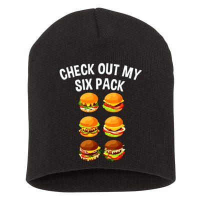 Best Hamburger Art Women Fast Food Cheeseburger Lovers Short Acrylic Beanie